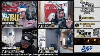 Morning Mayhem with David Bazzel and Roger Scott is LIVE from The Oaklawn Hot Springs Studio!