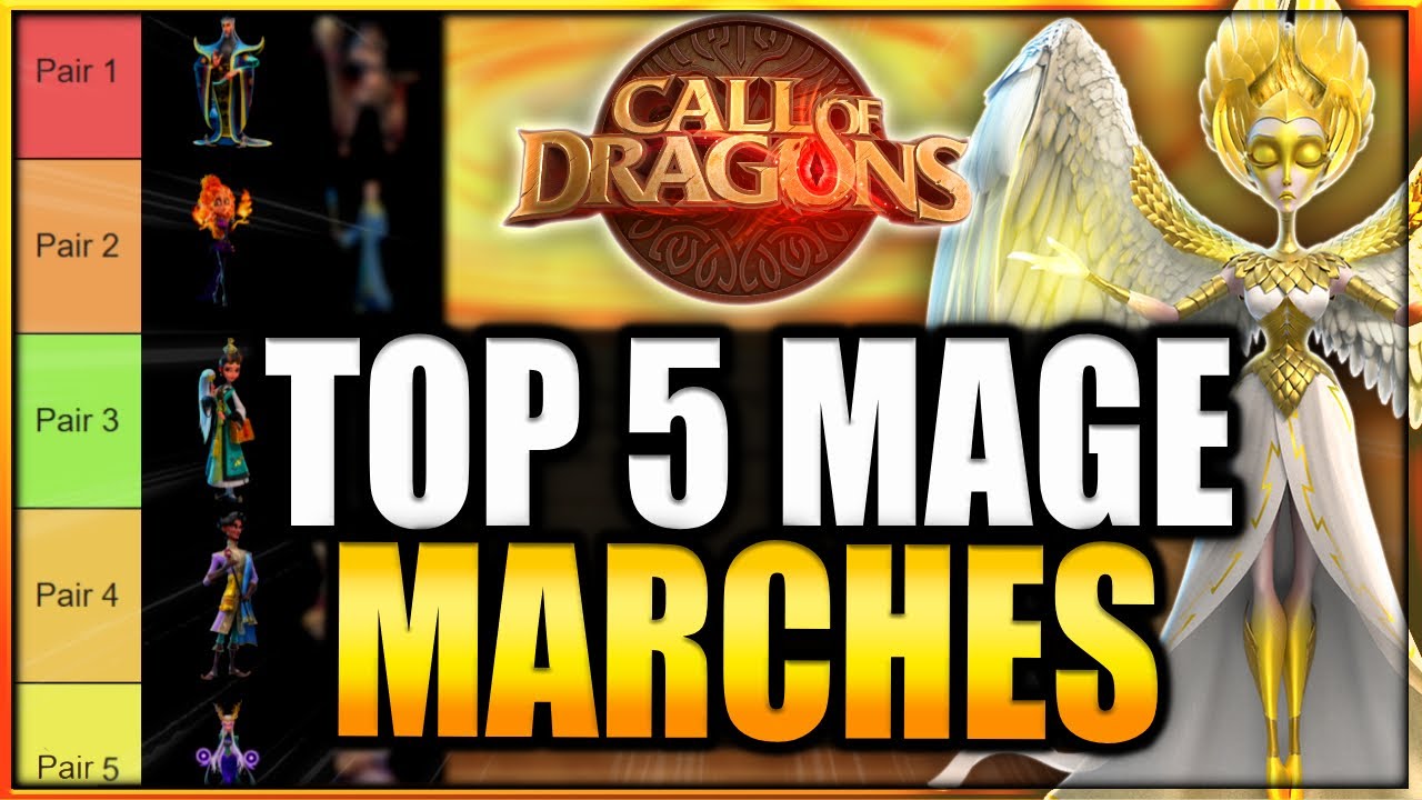 What are the BEST 5 MAGE MARCHES in Call of Dragons