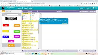 Tutorial of making a color changing application in app lab,code.org.Basics of JAVA. screenshot 4