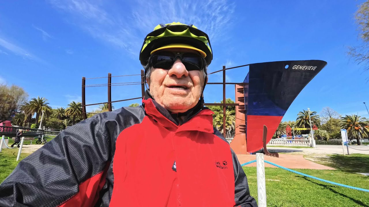 in bici a San Benedetto del Tronto, tra imprevisti e un piacevole incontro