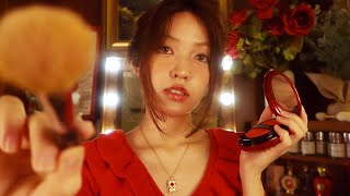 ASMR RP | Sleep as You Get Your Makeup Done at the Studio 💄🎄✨ {layered sounds + music} ft. Dossier screenshot 5