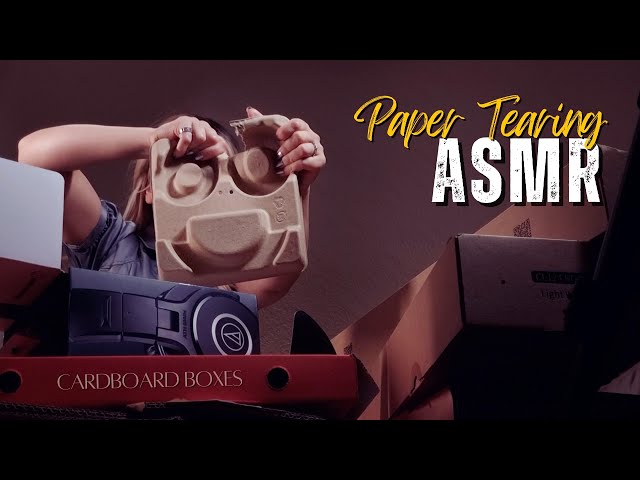 Paper Tearing ASMR • Ripping Up Cardboard Boxes • (No Talking) (#5)