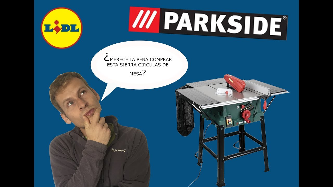 PARKSIDE - Sierra circular de mesa - PMTS 210 A1 - Probando la nueva  herramienta de mi taller - YouTube