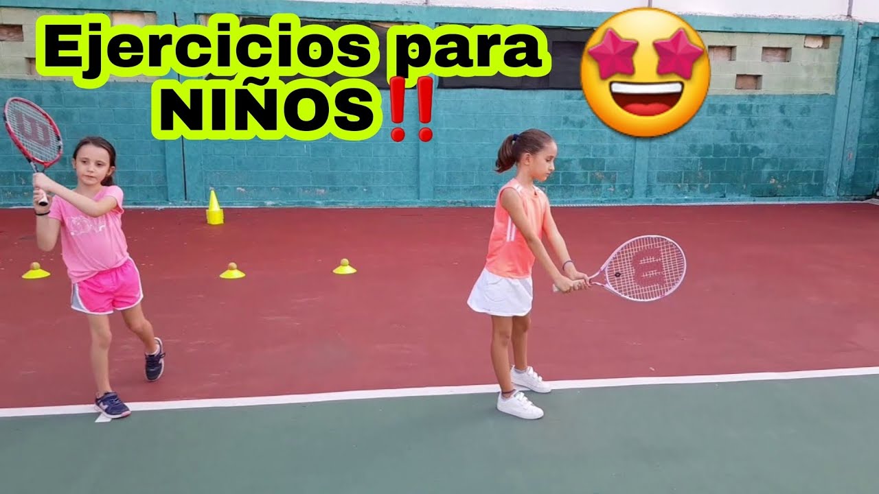 Desconocido Mediana Cosquillas CLASES de TENIS para NIÑOS , TENIS EJERCICIOS para Niños de 7 a 10 años,  Como EMPEZAR a jugar tenis - YouTube