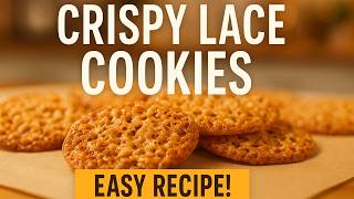 Easy Almond Lace Cookies Recipe │ How to Make Crispy Homemade Lace Cookies in Minutes!