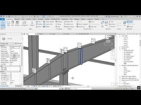 Vẽ Kết Cấu Thép - Revit- vẽ sườn tăng cường cho kết cấu thép