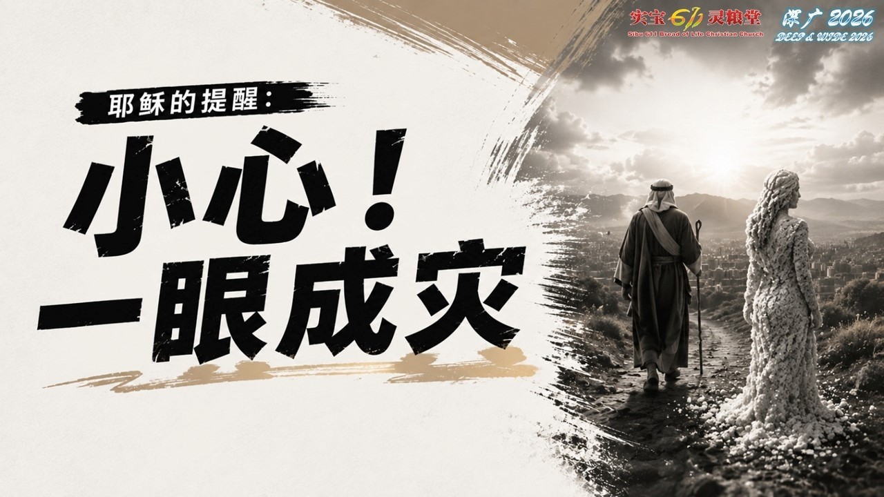耶稣的提醒：小心！一眼成灾 | 黄政福同工 | 实宝611灵粮堂 周六晚崇 | 29.08.2026