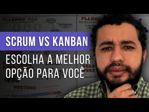 Vídeo: Qual é a diferença entre Agile Scrum e kanban?