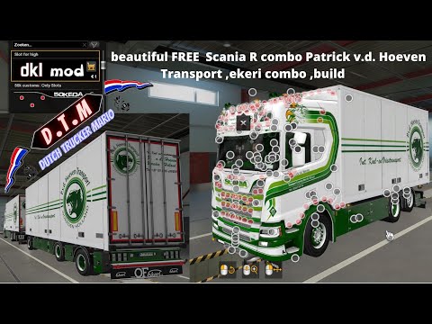 ets 2 Patrick v. d. Hoeven Transport ,combo build, slotpack, Interior Addons, pgrs, ekeri ,50k D.T.M