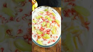 Creamy &amp; Healthy Fruit Salad Recipe! 🍓🍎 #Shorts#asmr #food #india #recipe #shorts #viral #fruit