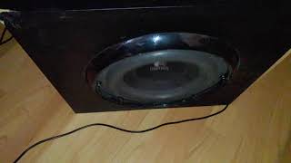 Logitech Z-623 - very simple subwoofer re - tuning from 45 Hz down to 30 Hz