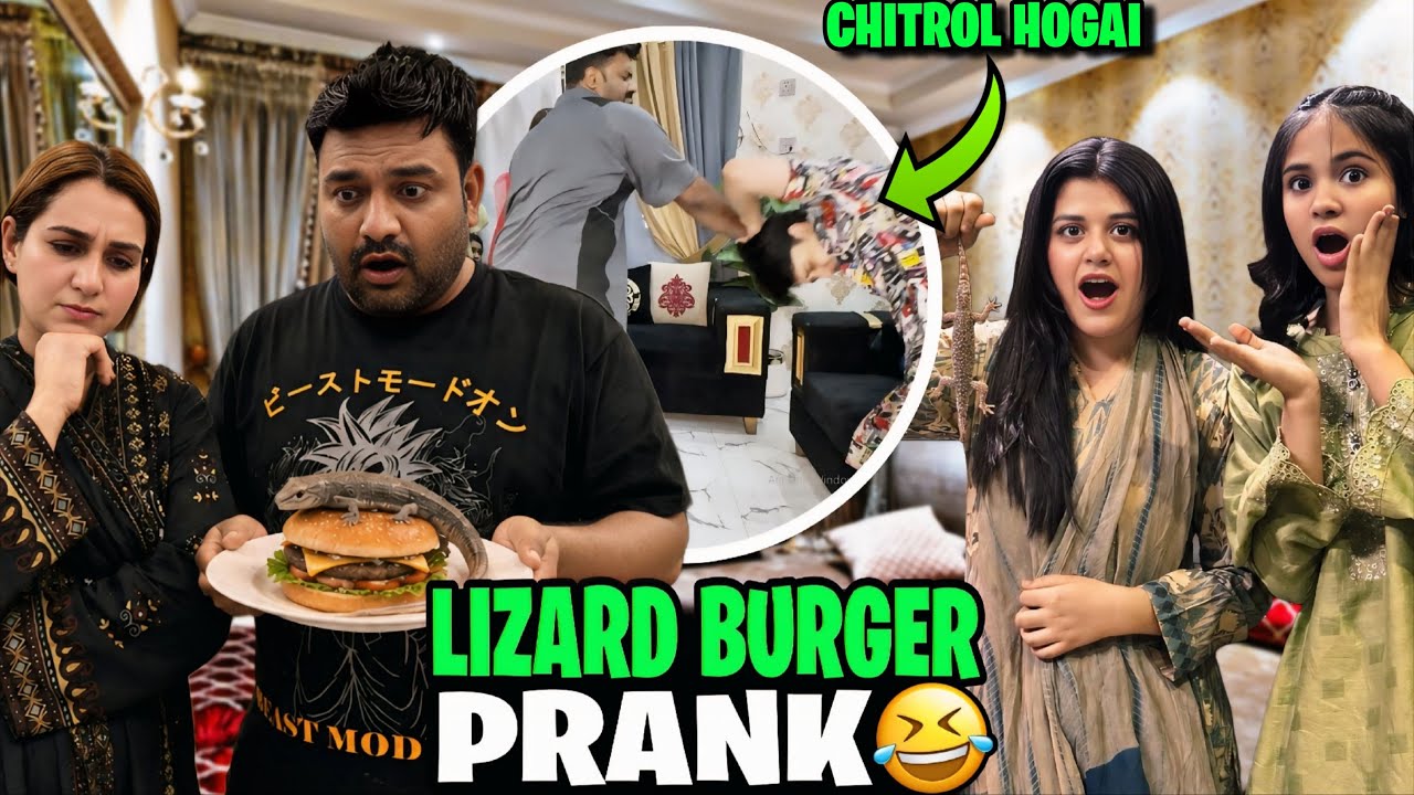 REAL CHIPKALI KHANAY MA // CHIPKALI IN BURGER PRANK AT SADAF FAMILY // WORST PRANK EVER