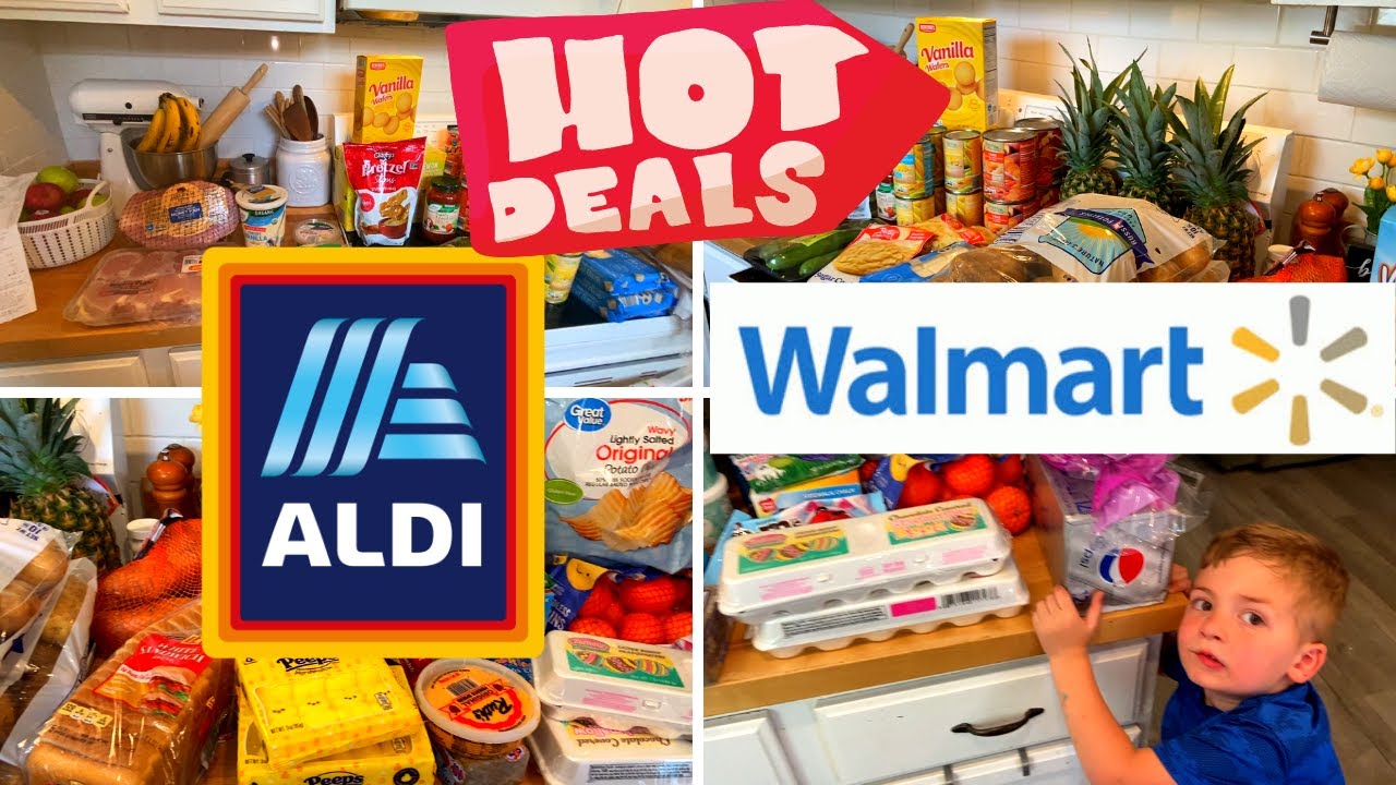 Aldi and Walmart Grocery Haul! Lots Of Great Clearance Deals! aldi 
