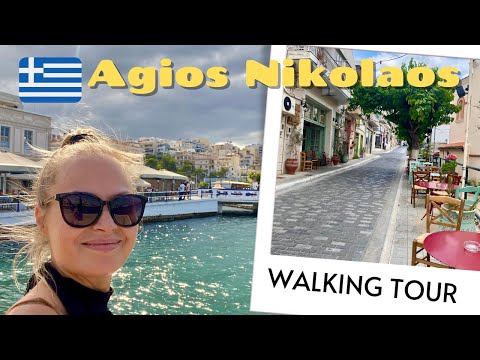 Agios Nikolaos Crete Greece Cinematic Walking Tour