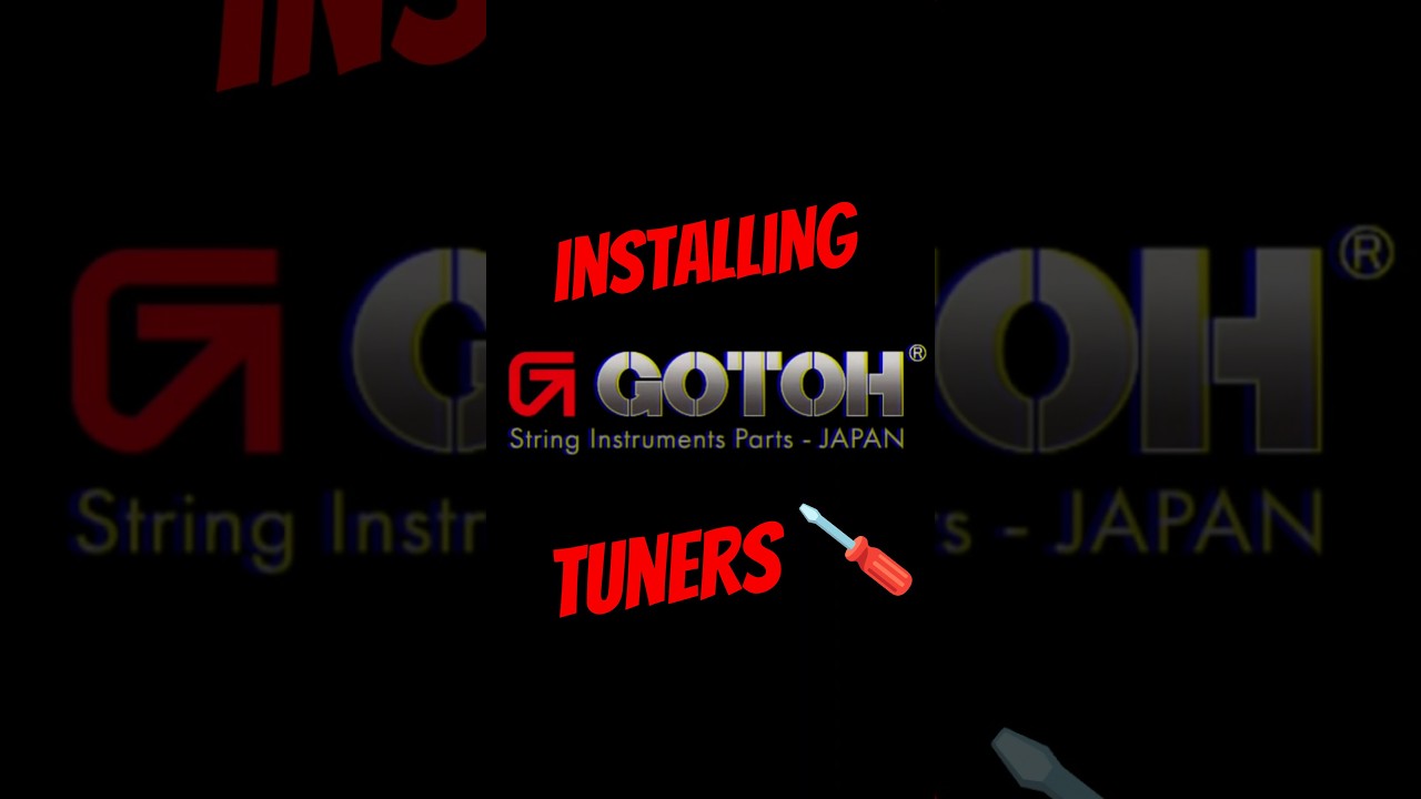 Installing #gotoh #tuners 🪛  #madeinjapan #guitar #luthier