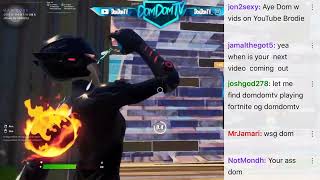 Domdomtv Plays Fortnite Grinding Up Full Video Live