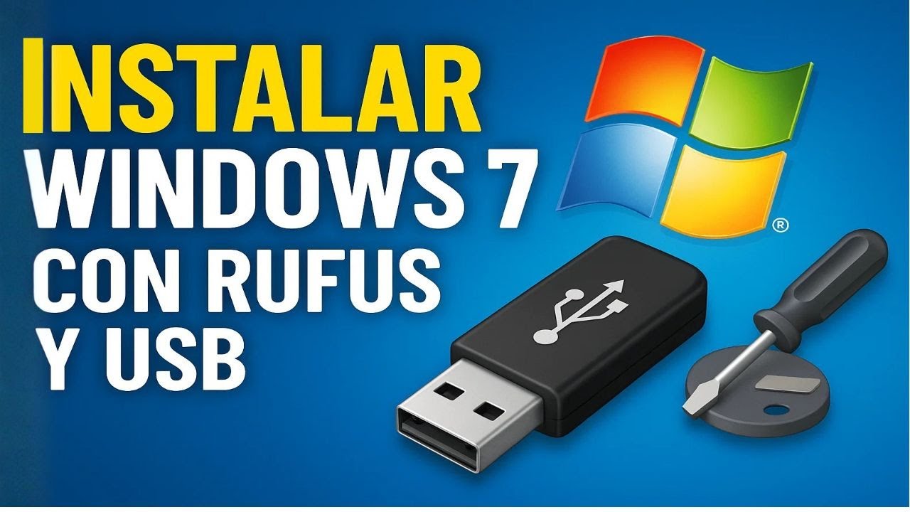 Cómo instalar Windows 7 con USB + Rufus (Paso a paso 2025) ⚠️ - YouTube