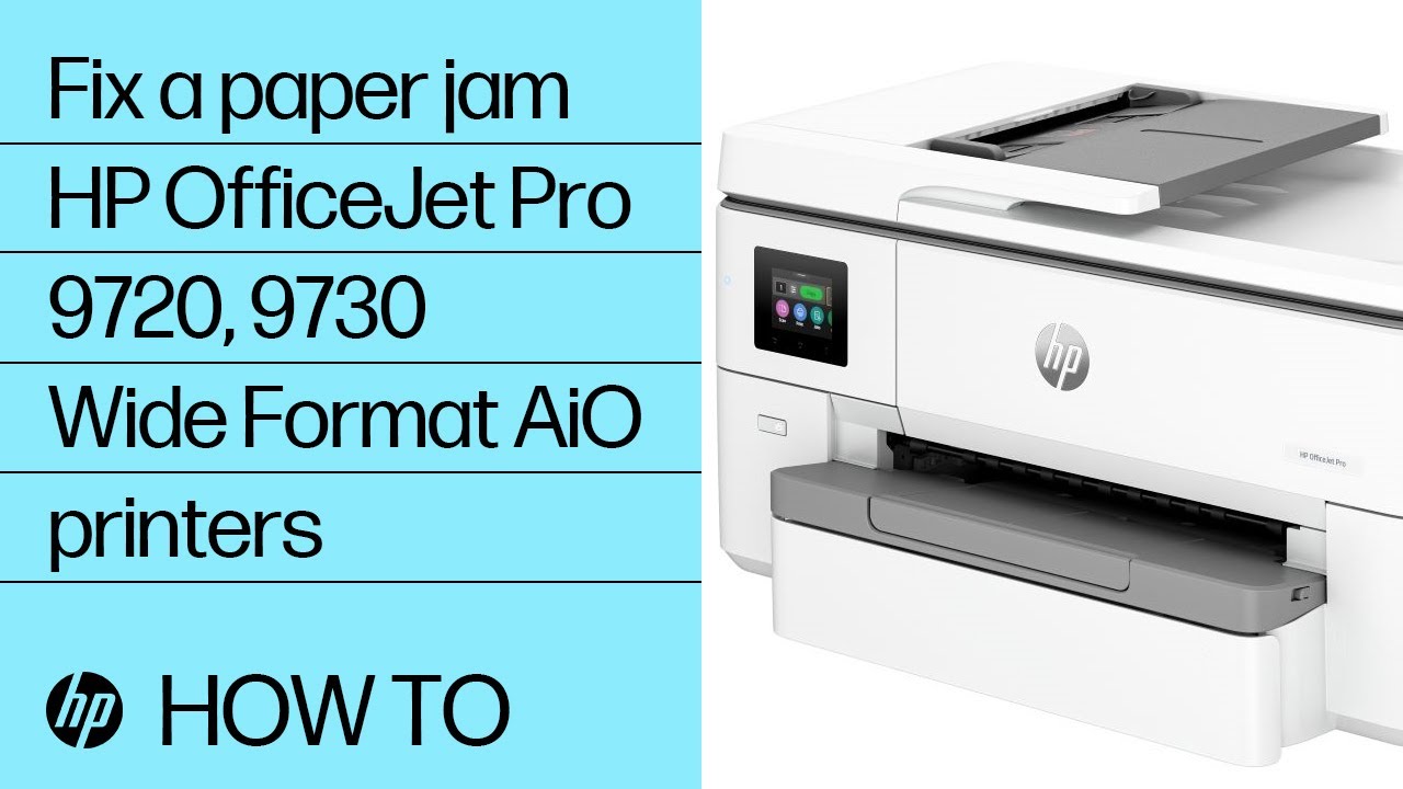 Fix a Paper Jam  HP OfficeJet Pro All-in-One 9010, 9020, 9010e