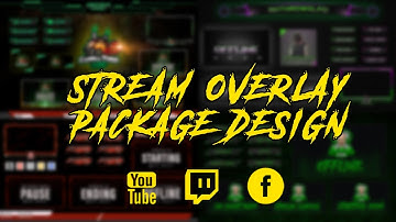 Animated Twitch Overlay full Package design ( Follow me)