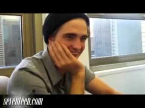 Robert Pattinson laughing