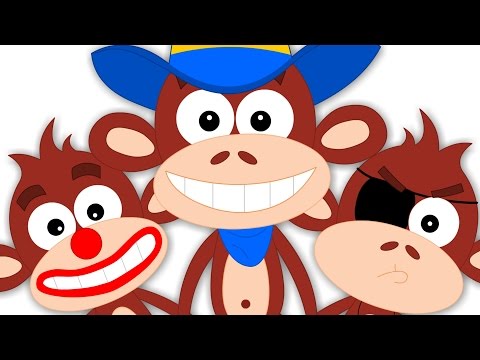 Kids TV Nursery Rhymes Five Little Monkeys Jumping On The Bed Kids Tv Nursery Rhymes
