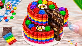Tiny Rainbow Cakes That Really Works | Kitkat Popit Miniature Desserts 🍫 Chocobite Bakes