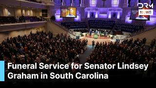 Scott Bessent, Tim Scott and Jim Clyburn Attend Lindsey Graham's Funeral in Columbia | AQ1G