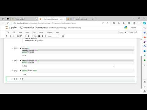Python Programming 5: Comparison Operators