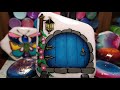 Painted fairy door on Santorini stone