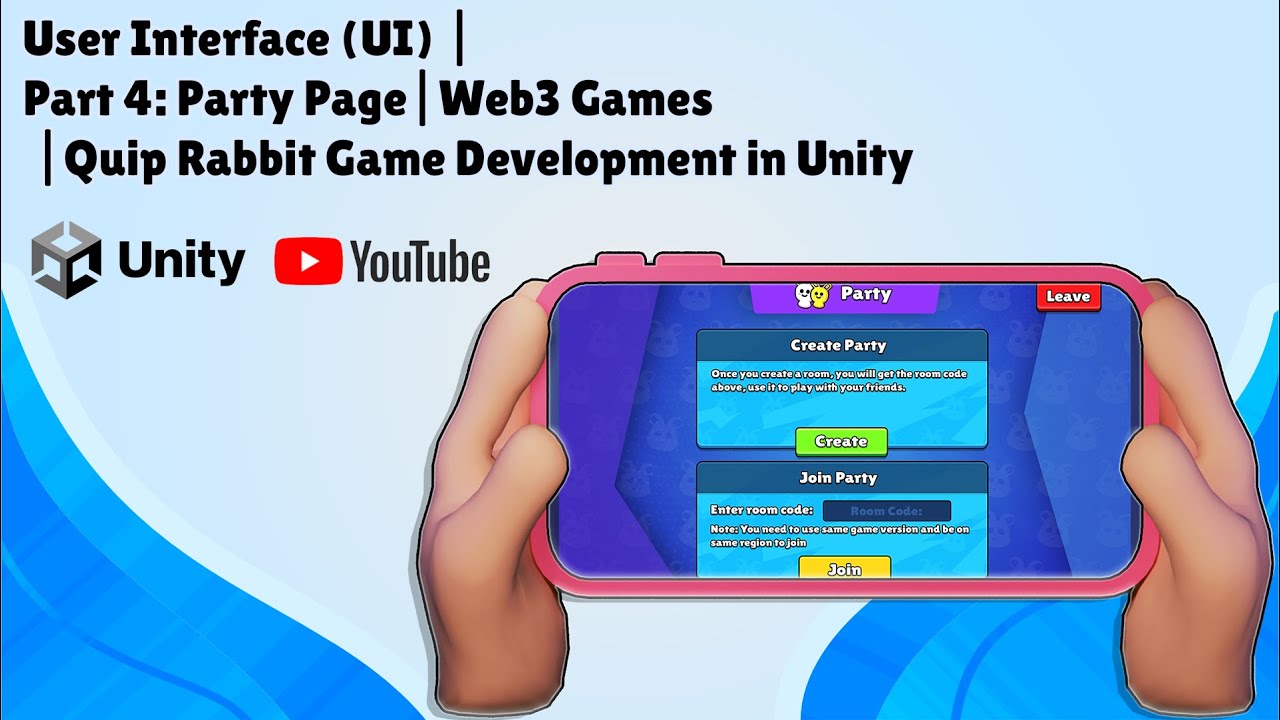User Interface | Part 4: Party Page | Web3 Games | Quip Rabbit Game Dev in Unity