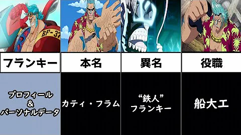 ワンピース フランキーのプロフィール パーソナルデータまとめ One Piece まとめ Mp3