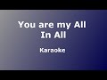 You Are My All In All (Key: G) - Free karaoke - Instrumental cover