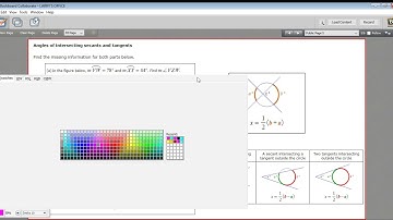 Angles of intersecting secants and tangents
