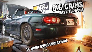 Dyno Testing 8 Of The Most Popular Mods For Miatas! [Project 2SJ Ep8]