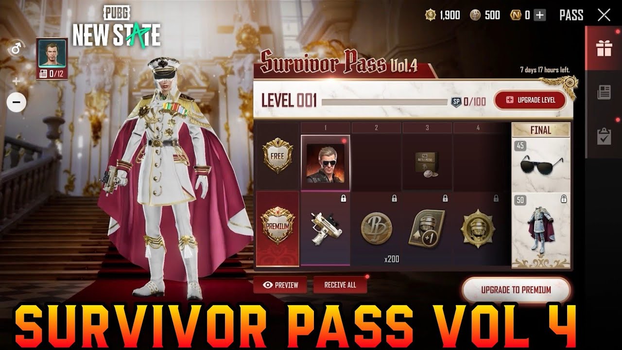 PUBG NEWSTATE SURVIVOR PASS VOLUME 4 LEAKS | 100RP OUTFIT | VELENTINE SPECIAL THEME