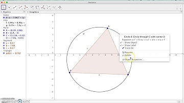 GEOGEBRA: Membuat lingkaran luar segitiga
