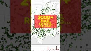 2,000+ Hail Reports... SO FAR!! #weather #storm #hail