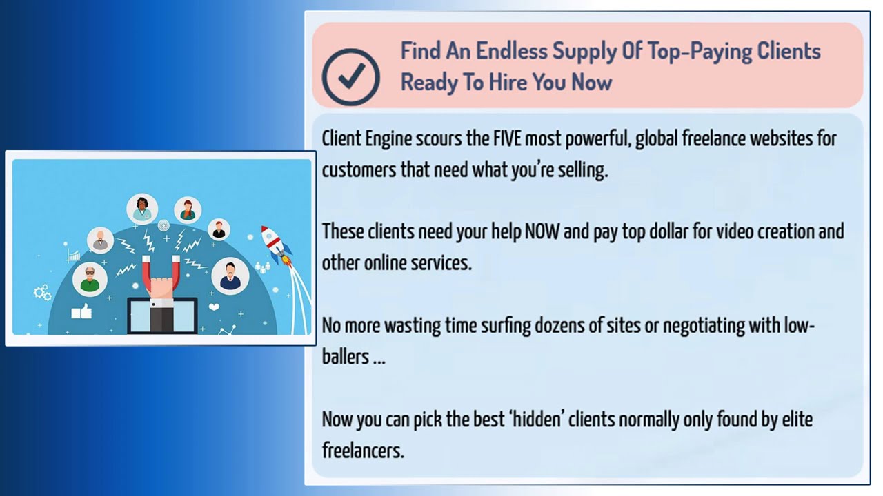 Client Engine Software MAXIMIZE YOUR INCOME 