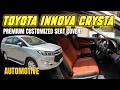 Toyota Innova Crysta Premium Customized Seat Covers | Luxury Interior Makeover by Orchis Mumbai