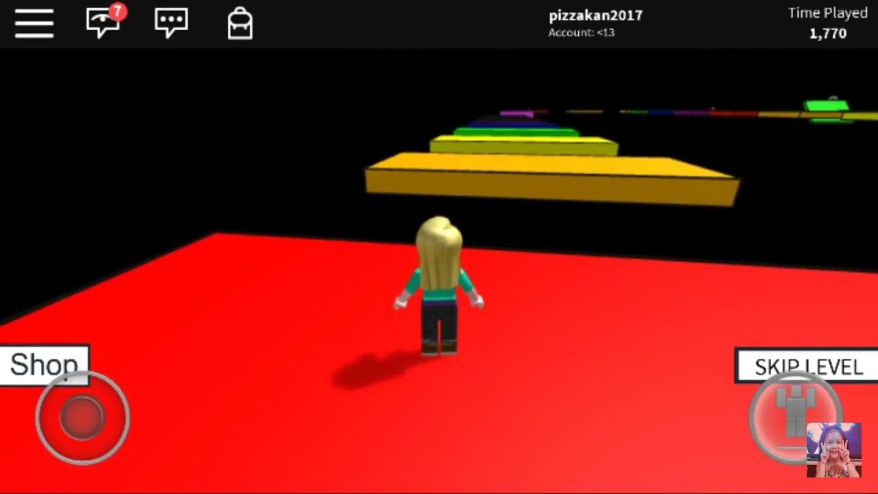 เกมสโรบอกซ ดานกระโดดวง Speed Run เลนโดยพซซา 7 ขวบ - roblox and y8 games