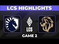 TL vs LYON Game 2 Highlights | LCS Playoffs 2026 | Team Liquid vs LYON
