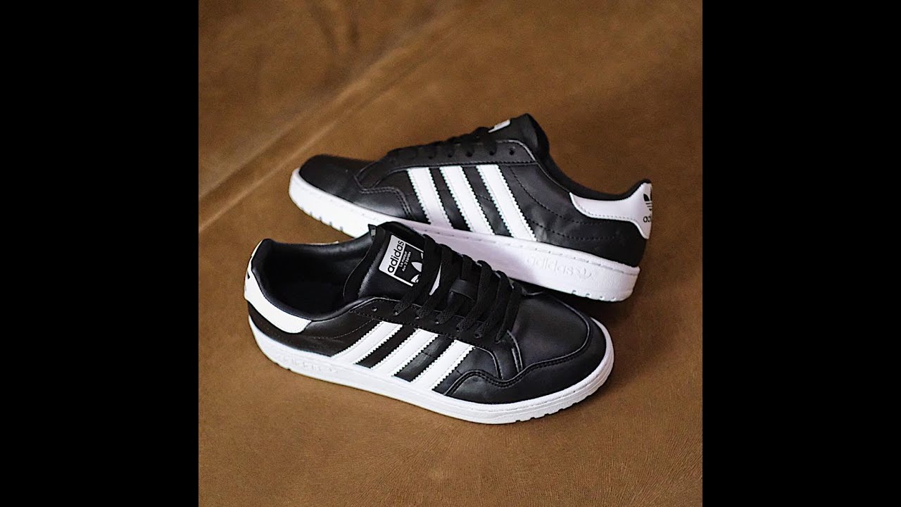 ADIDAS TEAM COURT BLACK WHITE - YouTube