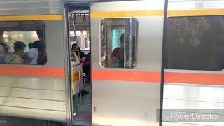 瑞芳火車站4728次區間關門和開車DRC1034