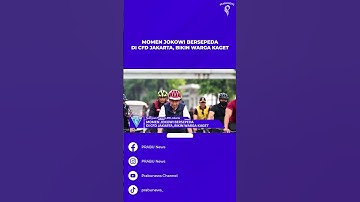 Momen Jokowi Bersepeda di CFD Jakarta, Bikin Warga Kaget