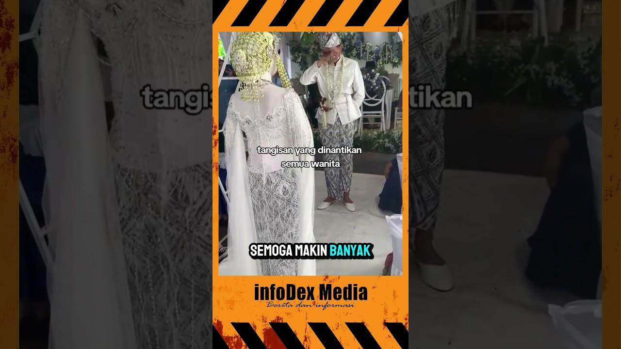 wah saking sayang nya sampai menangis