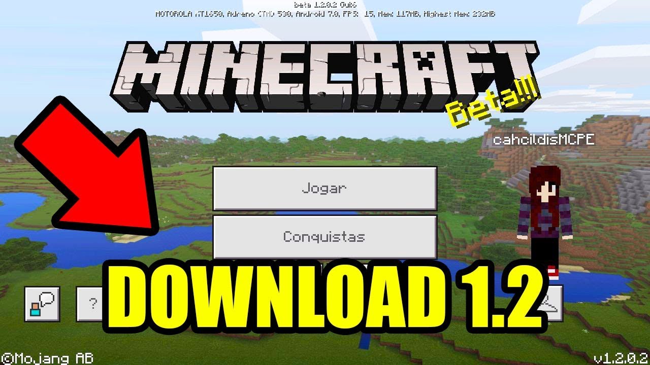 DOWNLOAD NOVA VERSÃO DO MINECRAFT POCKET EDITION 1.2 - MINECRAFT PE GRÁTIS  ANDROID DOWNLOAD - SNOODY 