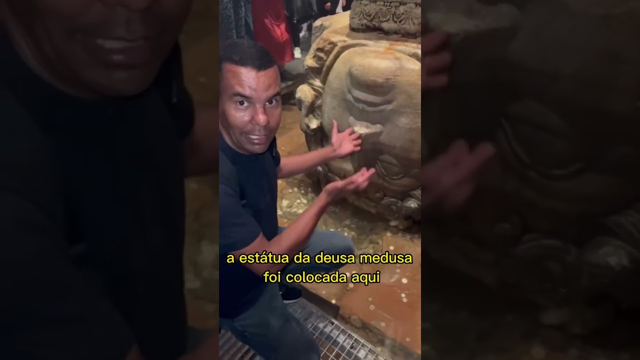 Antiga cisterna de Constantinopla, atual Istambul. 