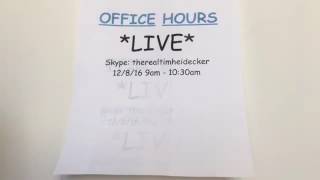 Sam Hyde of MDE calls in Tim Heidecker's Facebook show