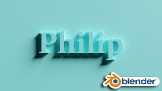 How To Make An Intro Or Name Animation In Blender / Blender Text Animation