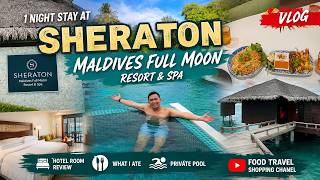 Sheraton Full Moon Maldives Hotel Review 🌴 | Airport to Resort by Speedboat + Facilities Tour